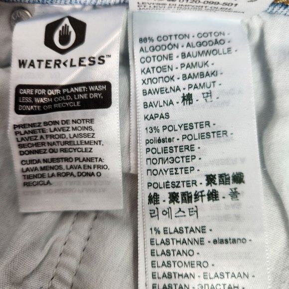 Levis Silver Tab Womens‎ High Waisted Mom Jean 31/27 Light Was Distressed NEW - Picture 12 of 16